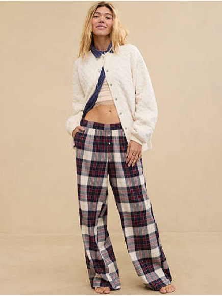 Aerie Off Duty Flannel Trouser Pj Pant